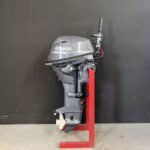 Yamaha 20 HP EFI outboard engine.