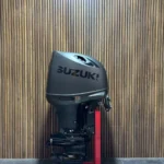 2024 Suzuki 140 HP EFI Stealth Line outboard engine.