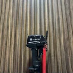 Tohatsu 15 HP 2-stroke outboard engine.