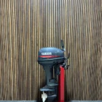 Yamaha 15FMH outboard engine.