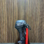 Yamaha 9.9 HP Highthrust Powertilt outboard engine.